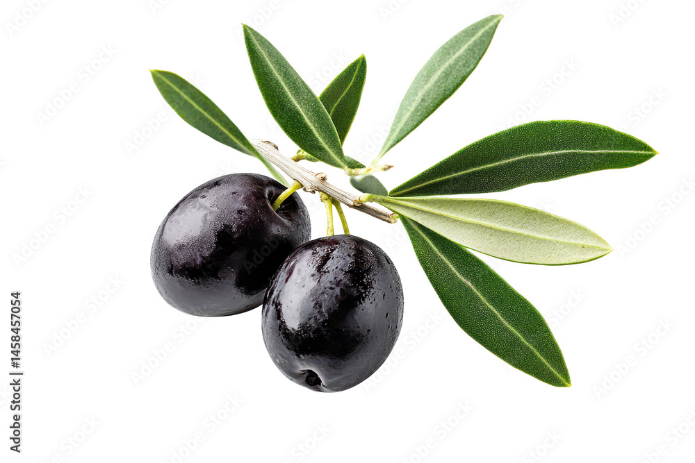 Organic black olives hanging on branch image perfect for sustainable food marketing or eco friendly packaging Organic black olives hanging on branch image perfect for sustainable food marketing or eco friendly packaging