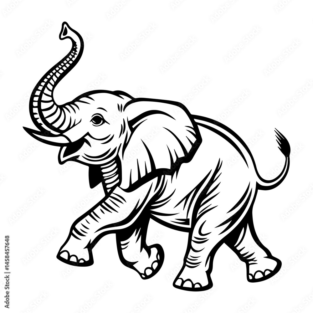 Obraz premium Playful Baby Elephant