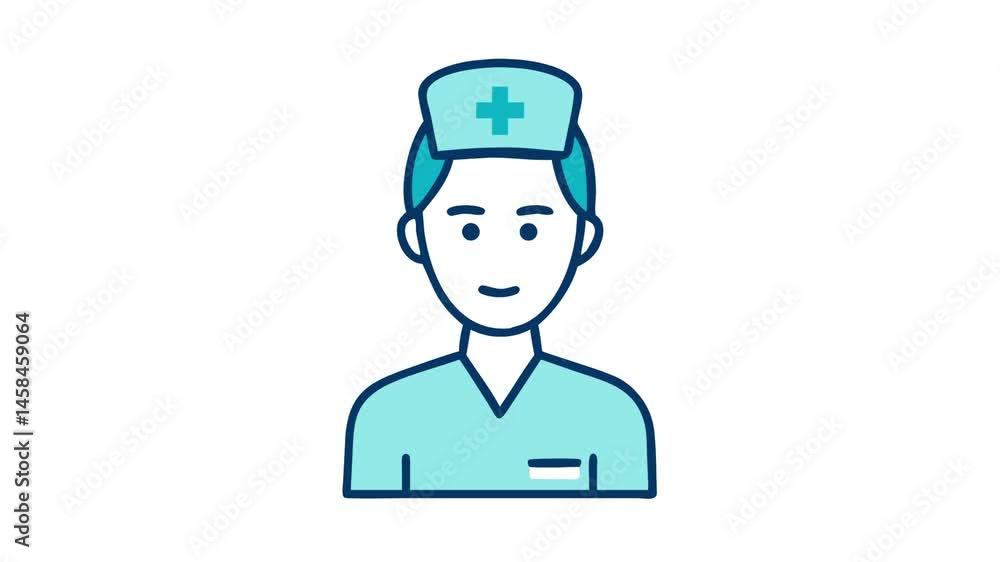 Hospital Male Nurse Animated Icon | Medical avatar Icon | Male Nurse Animated vector Hospital Male Nurse Animated Icon | Medical avatar Icon | Male Nurse Animated vector