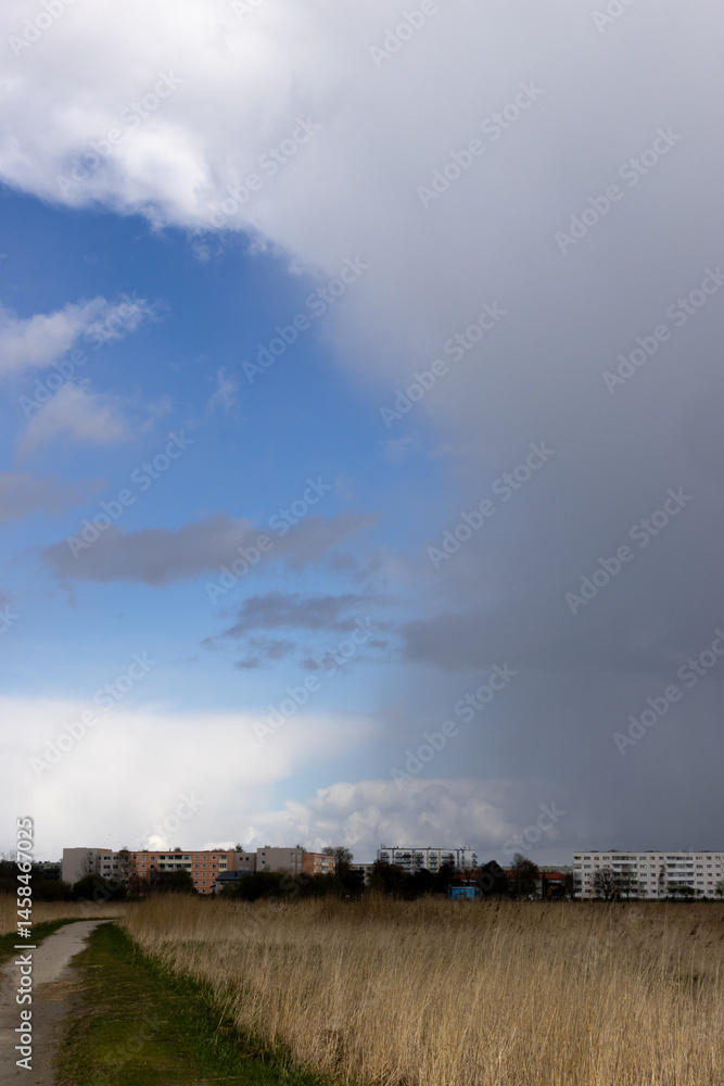 Fototapeta premium storm clouds over the sea