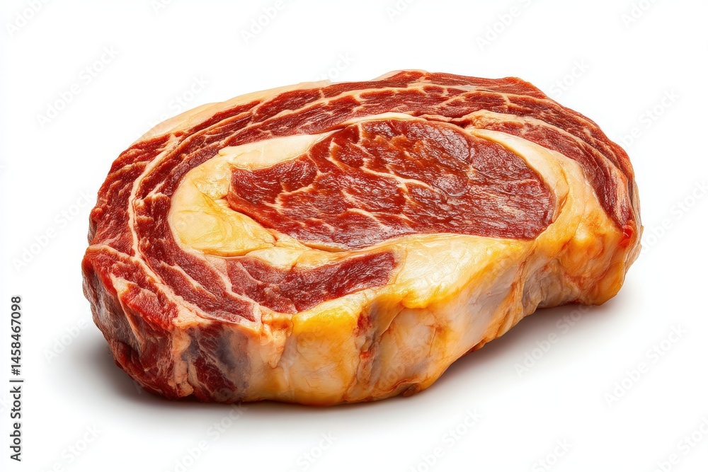 Freshly cut premium ribeye steak showcasing marbled texture and rich flavor ideal for gourmet cooking and culinary presentations elevating meals to new heights captured with clarity Freshly cut premium ribeye steak showcasing marbled texture and rich flavor ideal for gourmet cooking and culinary presentations elevating meals to new heights captured with clarity