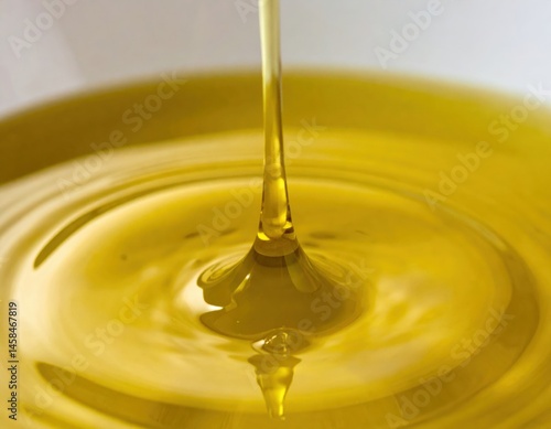 Wallpaper Mural Golden Olive Oil Splash Close Up Torontodigital.ca