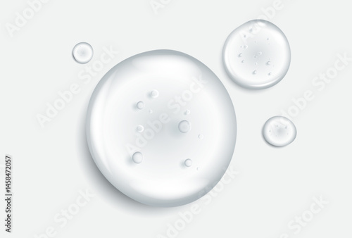 Abstract bubble glossy 3d geometric shape object illustration render with clipping path.

