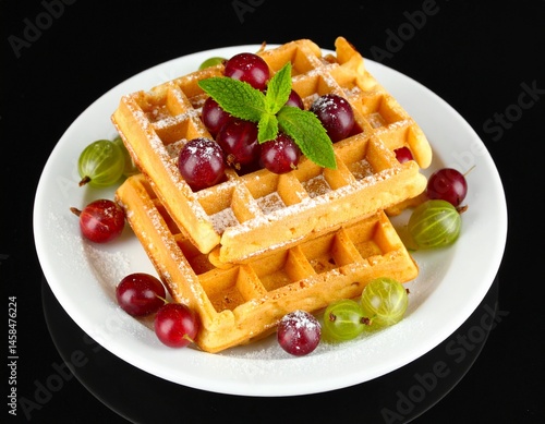 Obraz na płótnie Waffeln w salonie