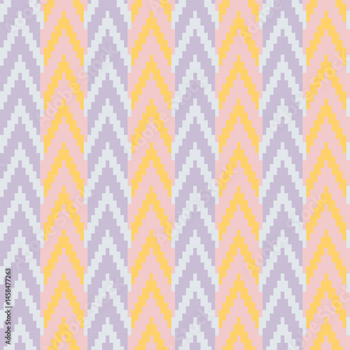 Pastels Textured Fair Isle Seamless Pattern Design
