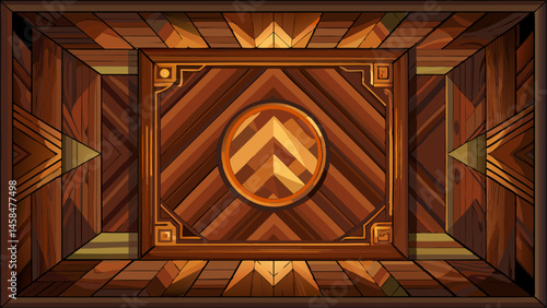 dark wood parquet textured copy space frame background  Very beautiful