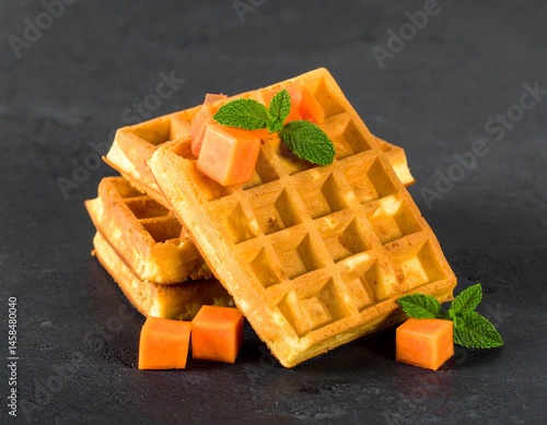Obraz na płótnie Waffeln w salonie