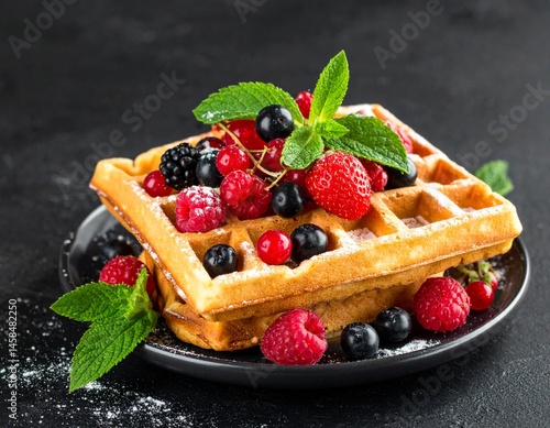 Obraz na płótnie Waffeln w salonie
