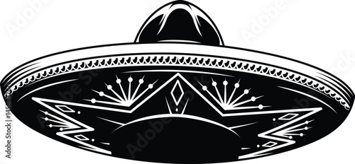 Mexican sombrero vector illustration