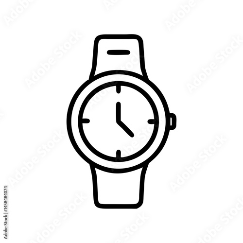 watch icon isolated on white background