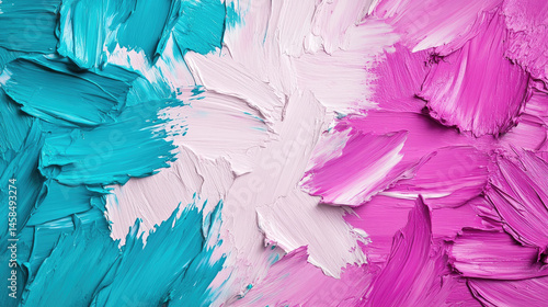 Wallpaper Mural Blue and pink paint strokes on a textured background. Torontodigital.ca