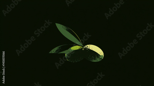 Olive vector logo conception figure