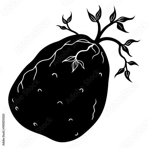 Vector illustration of a mashed potato