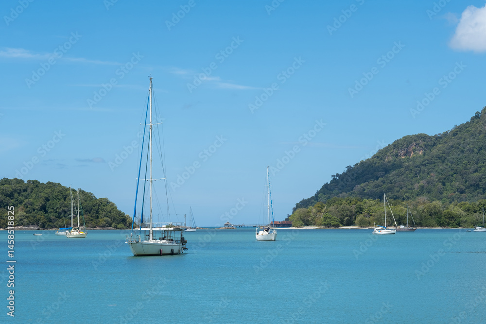 yachts are in the marina, travel and vacation on a yacht yachts are in the marina, travel and vacation on a yacht
