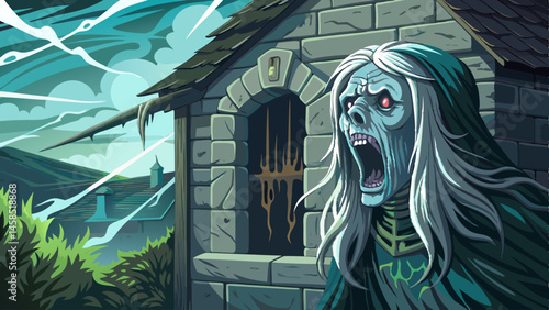 A Old lady ghost