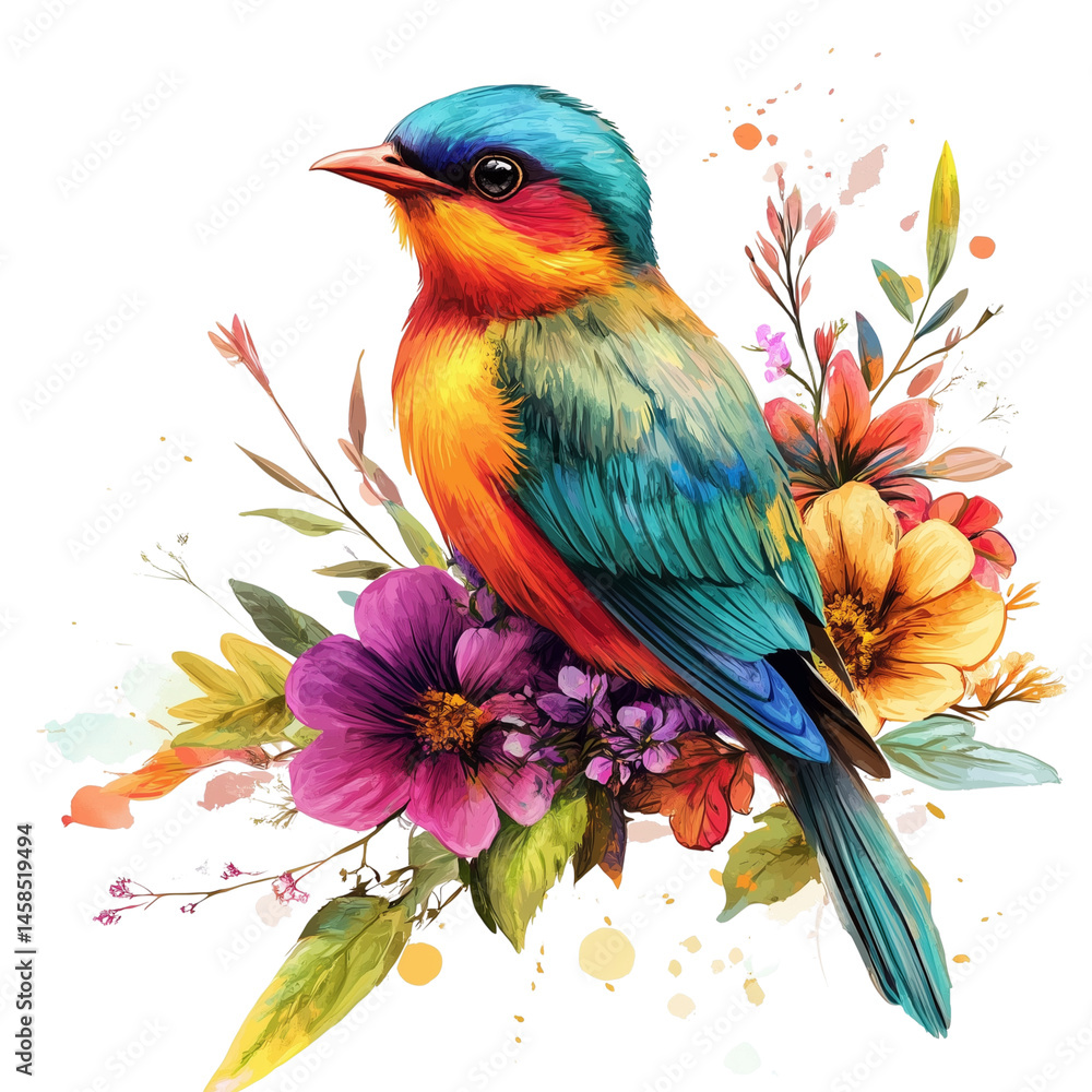 Obraz premium A parrot with a bright yellow creston transparent png background. Ai generated