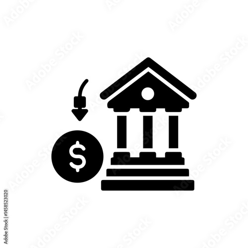 Real Estate Investment Bank Loan Icon