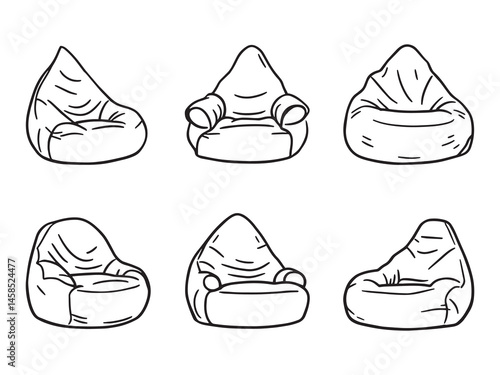 Bidet Attachment Line Art Illustration Set