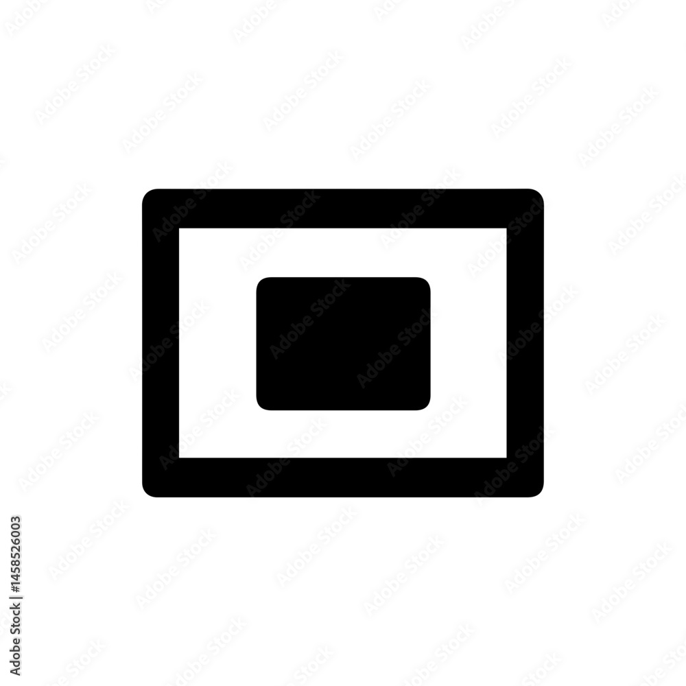 Cinematic Letterbox Frame Icon Cinematic Letterbox Frame Icon