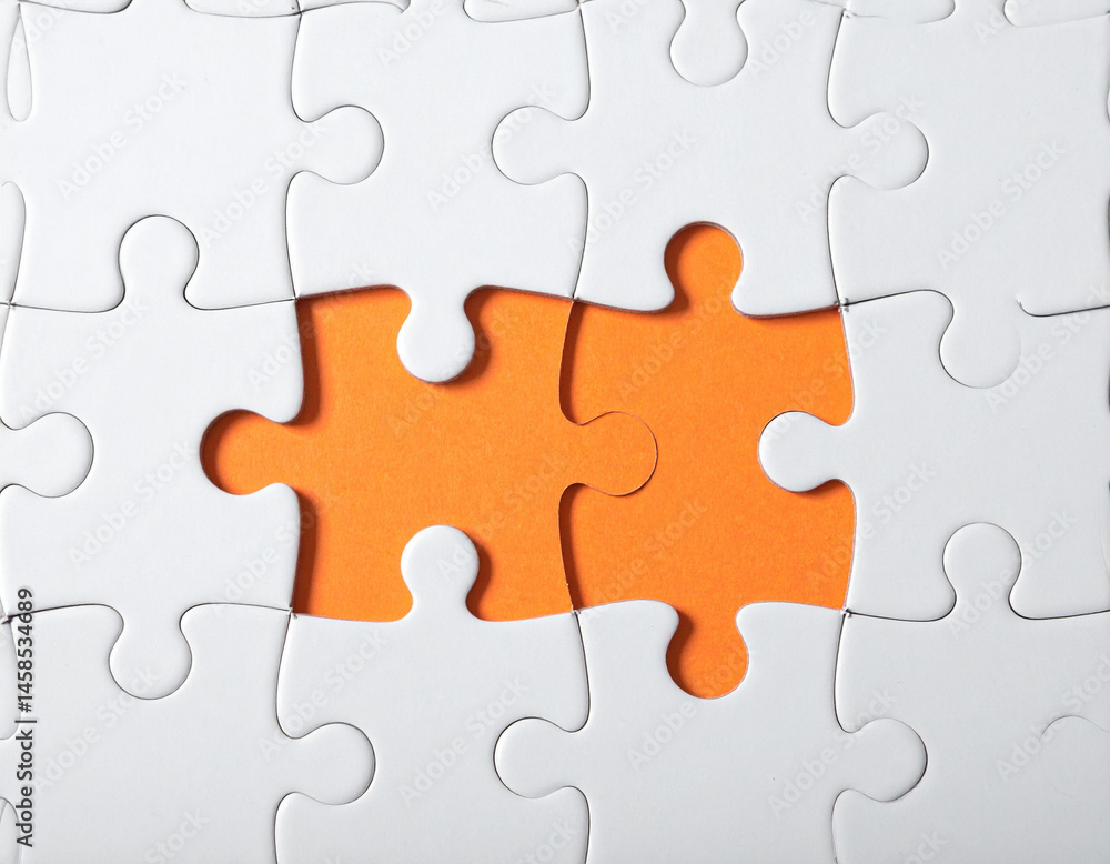 Puzzle pieces not fitting together show disrupted commerce. Puzzle pieces not fitting together show disrupted commerce.