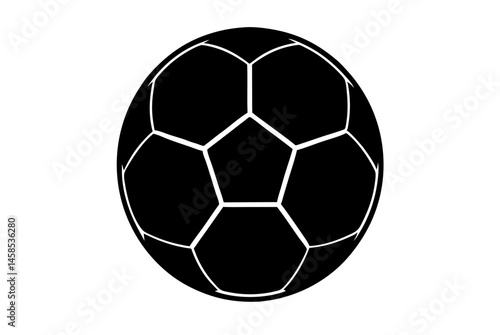 soccer ball vector silhouette