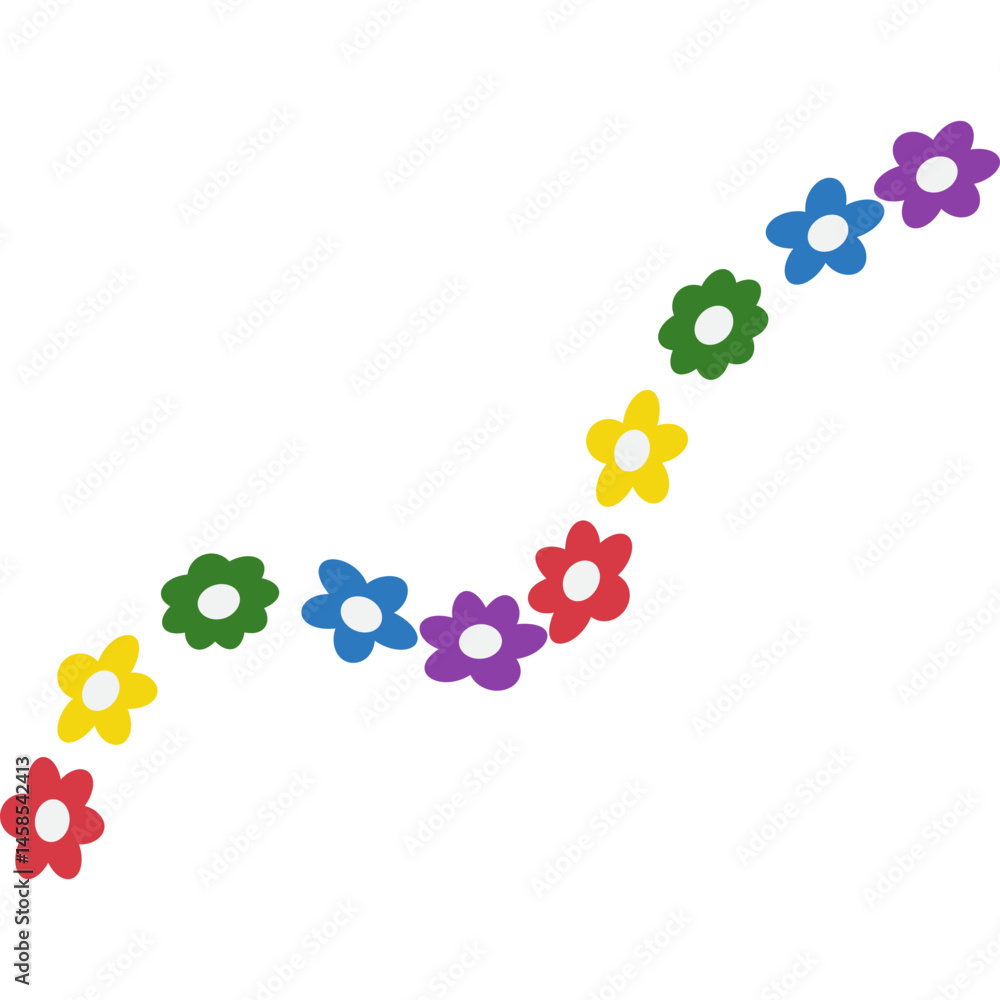 Rainbow Flowers Decoration Rainbow Flowers Decoration