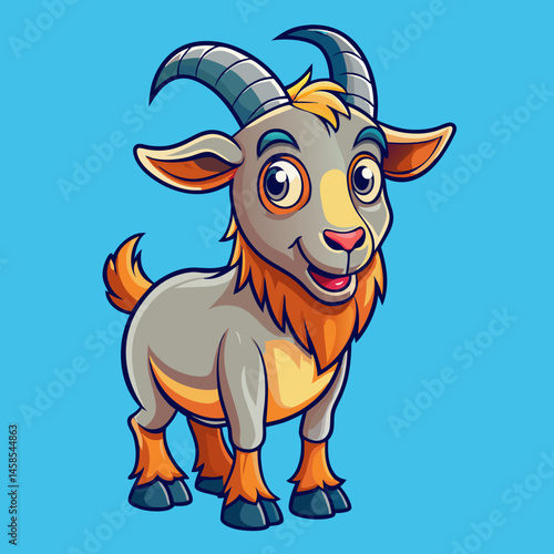 sleek design goat vector 