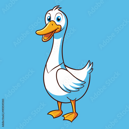 sleek design goose vector
