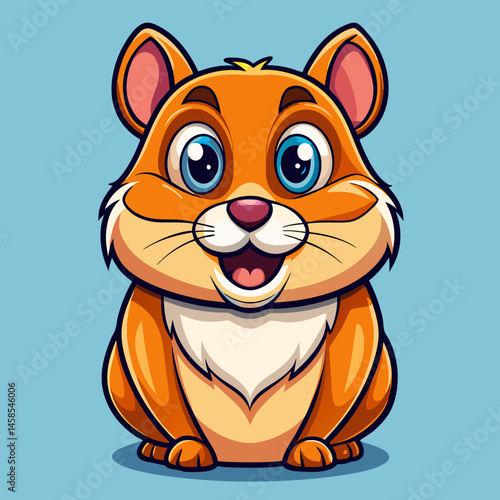 sleek design hamster  vector