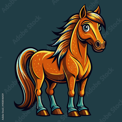 sleek design horse vector