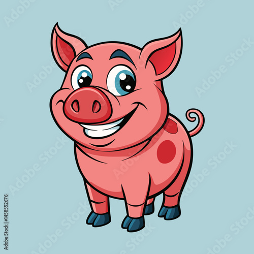 sleek design pig vector