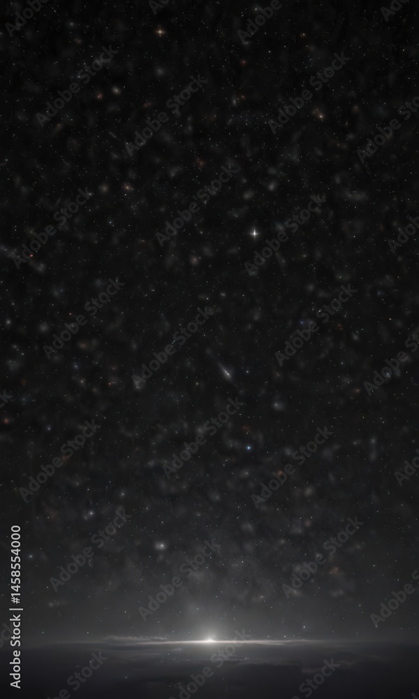 Fototapeta premium Millions of stars sparkle on a deep black night sky , astral, stellar, glitter
