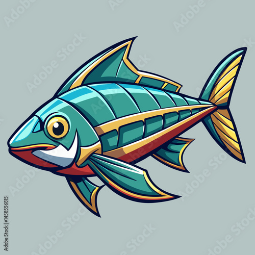 vector illustration of a tetra fish