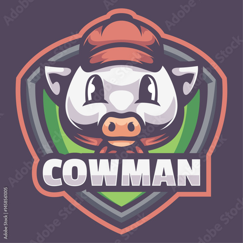 Cow Mascot Logo