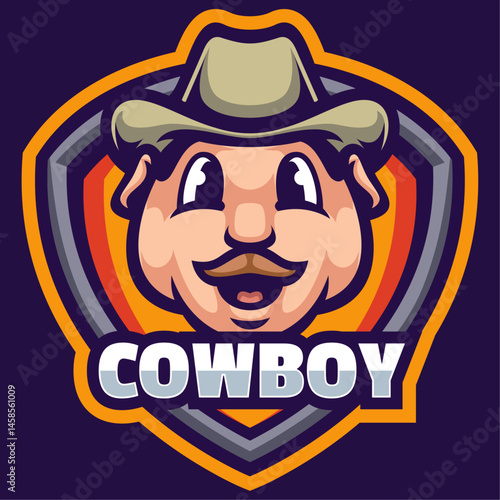 Cowboy Mascot Logo