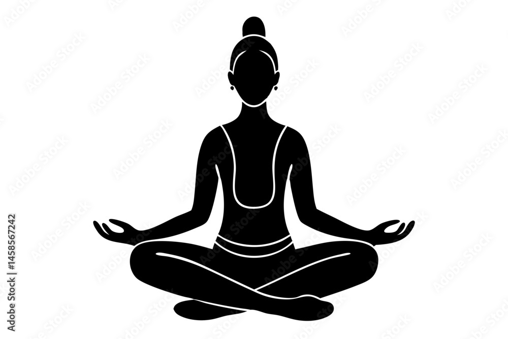 Silhouette of individual in meditation pose against white with transparency, silhouette, meditation, yoga, person, individual, sitting, crosslegged, zen, mindfulness, peace, calm, relaxation, Silhouette of individual in meditation pose against white with transparency, silhouette, meditation, yoga, person, individual, sitting, crosslegged, zen, mindfulness, peace, calm, relaxation,