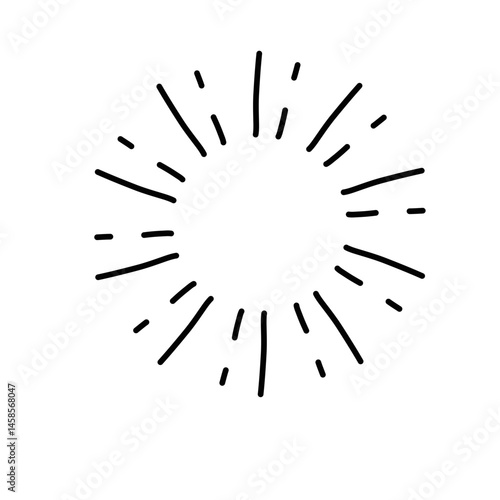 Doodle Sketch Starburst 