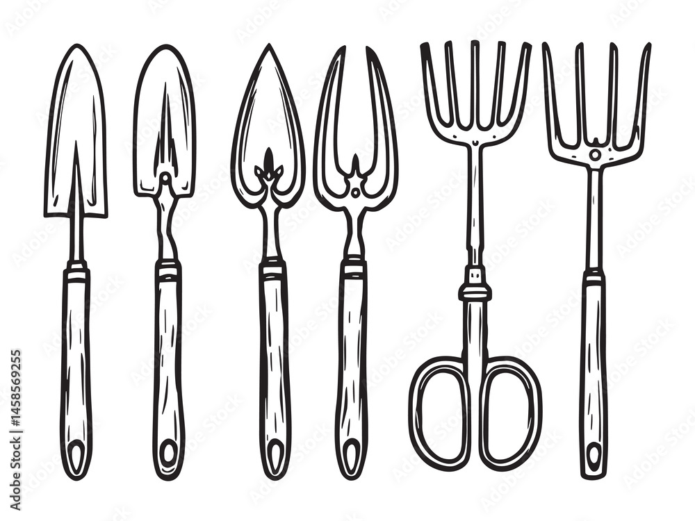 Edging Tool Garden Line Art Set Edging Tool Garden Line Art Set