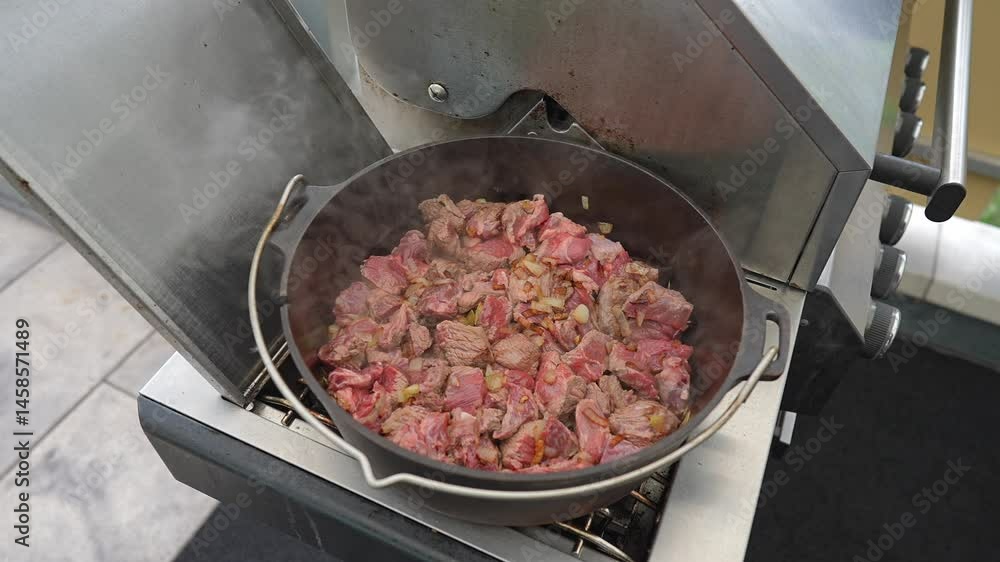 Cooking Beef with Onions in a Pot A Simple yet Delicious Meal for Any Occasion and Gathering Cooking Beef with Onions in a Pot A Simple yet Delicious Meal for Any Occasion and Gathering