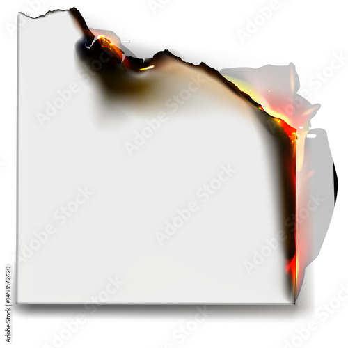 burning paper vector illustration of an abstract background 