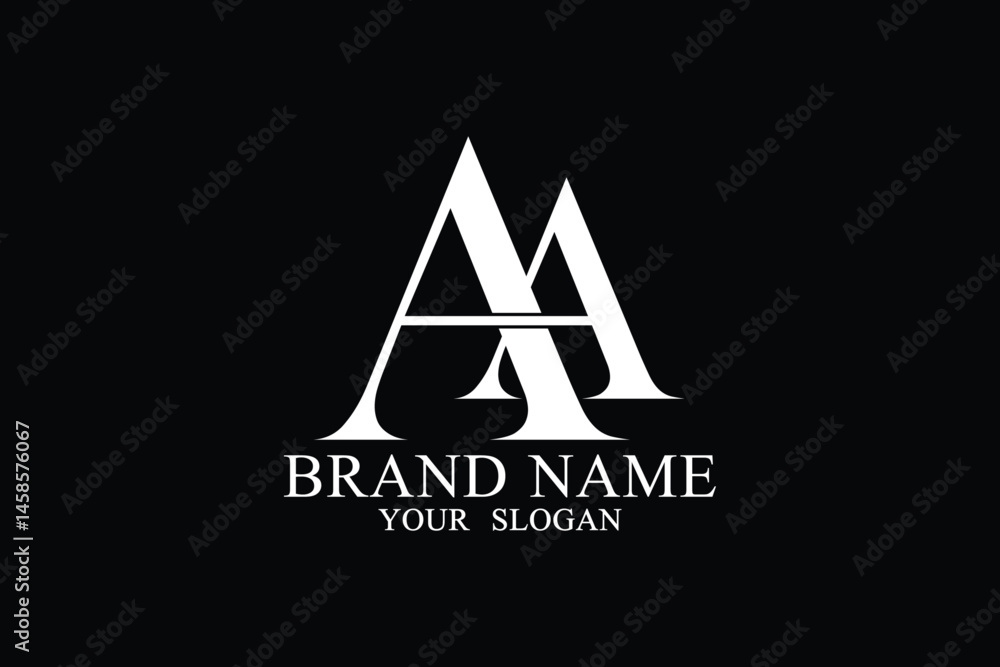 AA initial letter Logo Vector – Simple Alphabet Letter Design AA initial letter Logo Vector – Simple Alphabet Letter Design