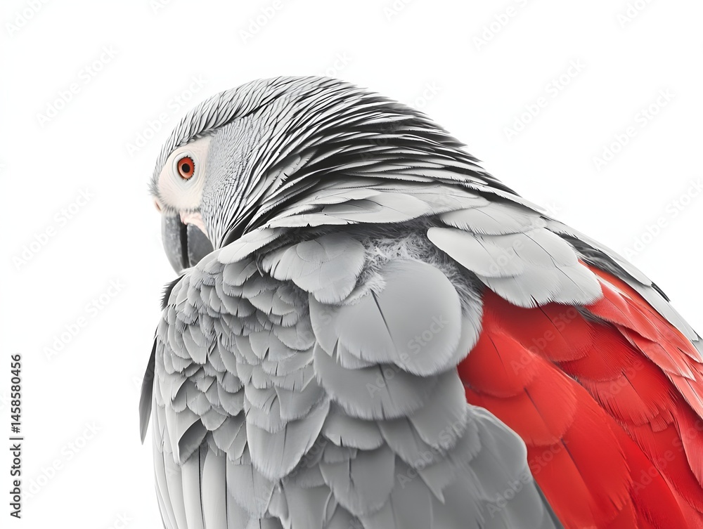 Fototapeta premium African grey parrot