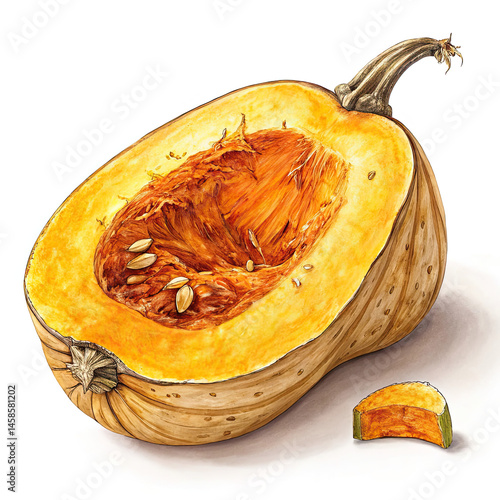 pumpkin on a white background