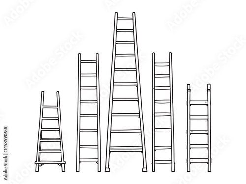 Ladder Line Art Minimal Icons