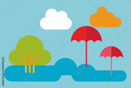 cloud with umbrella