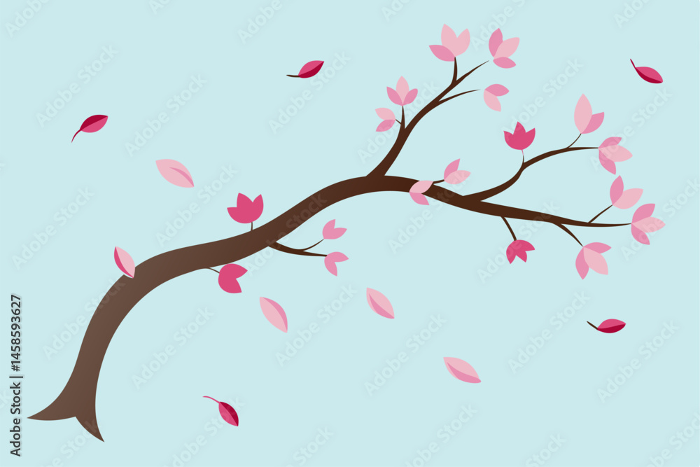 Naklejka premium cherry blossom tree