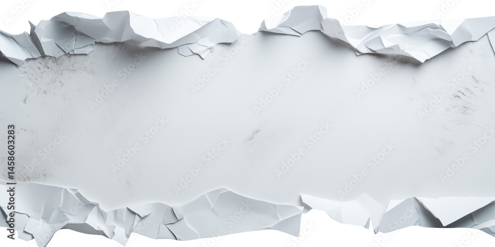 Obraz premium torn paper background Torn White Paper Texture Background Ripped Edge Blank Space Design Element Craft