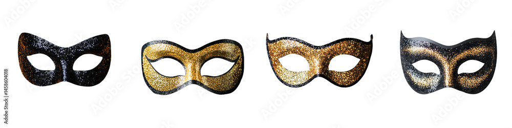 Assortment of glamorous carnival masks Assortment of glamorous carnival masks