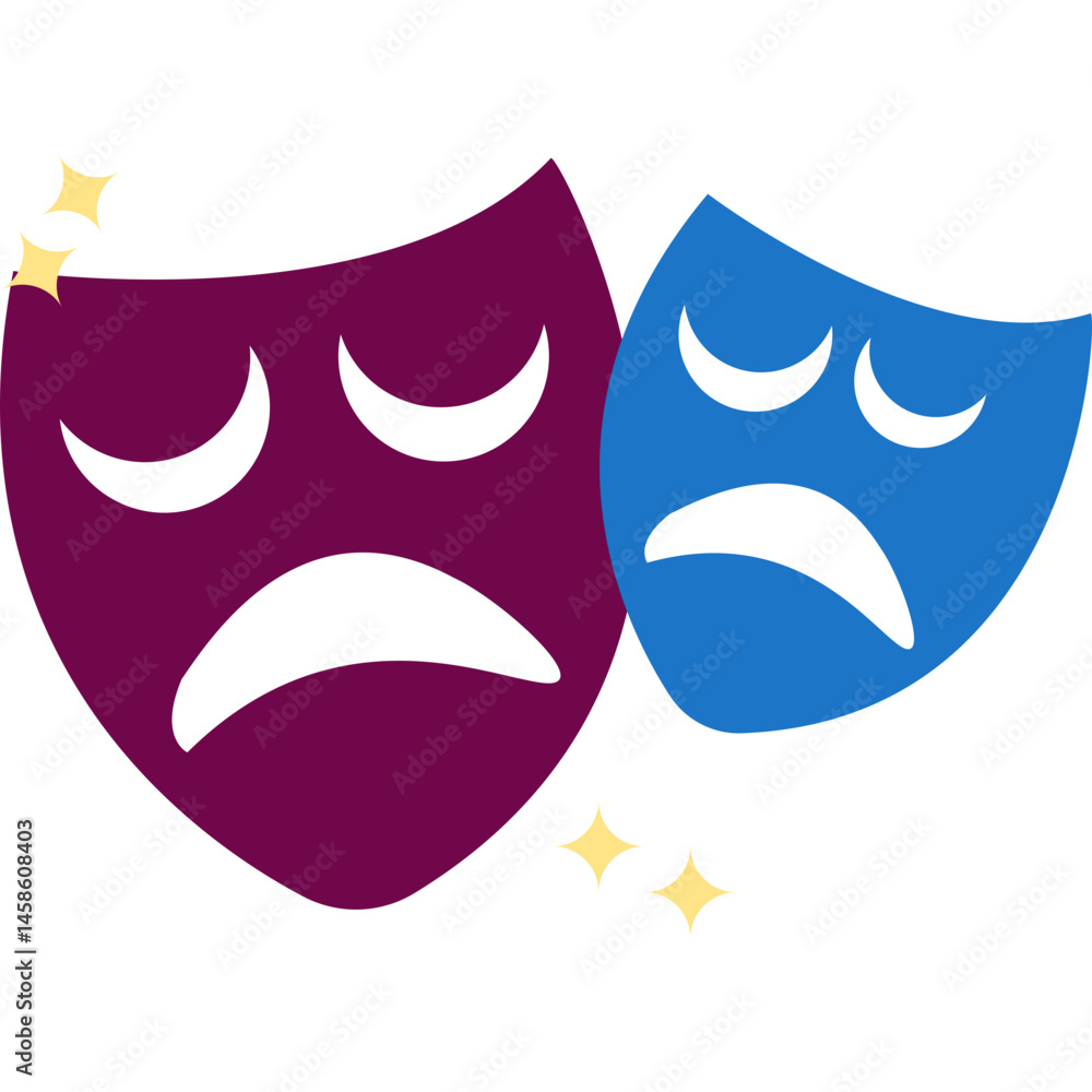 Comedy Mask Element Comedy Mask Element