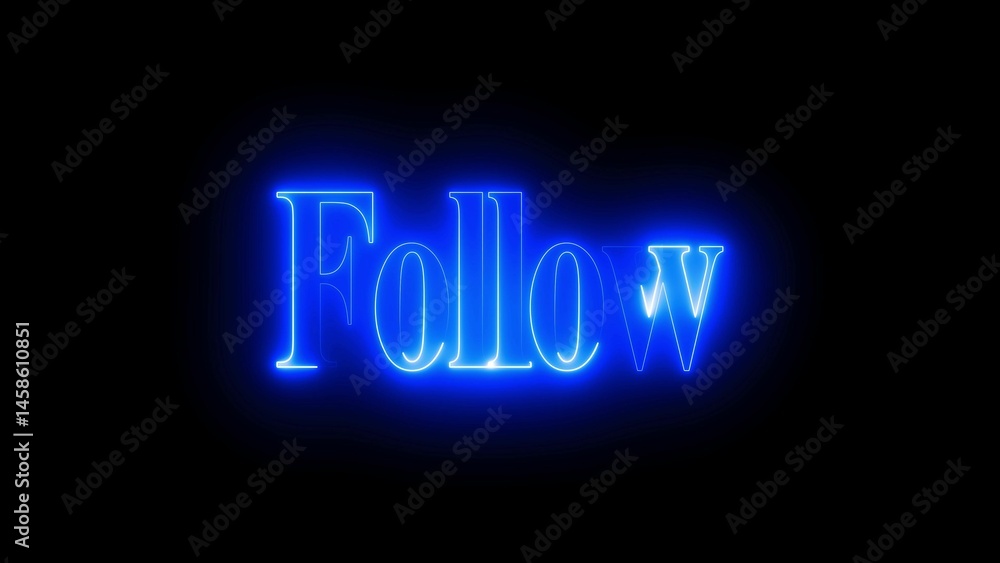 Glowing blue neon Glowing blue neon